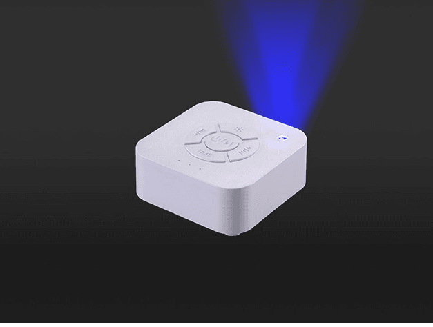Machine à Bruit Blanc Rechargeable avec Veilleuse et Minuteur (USB)