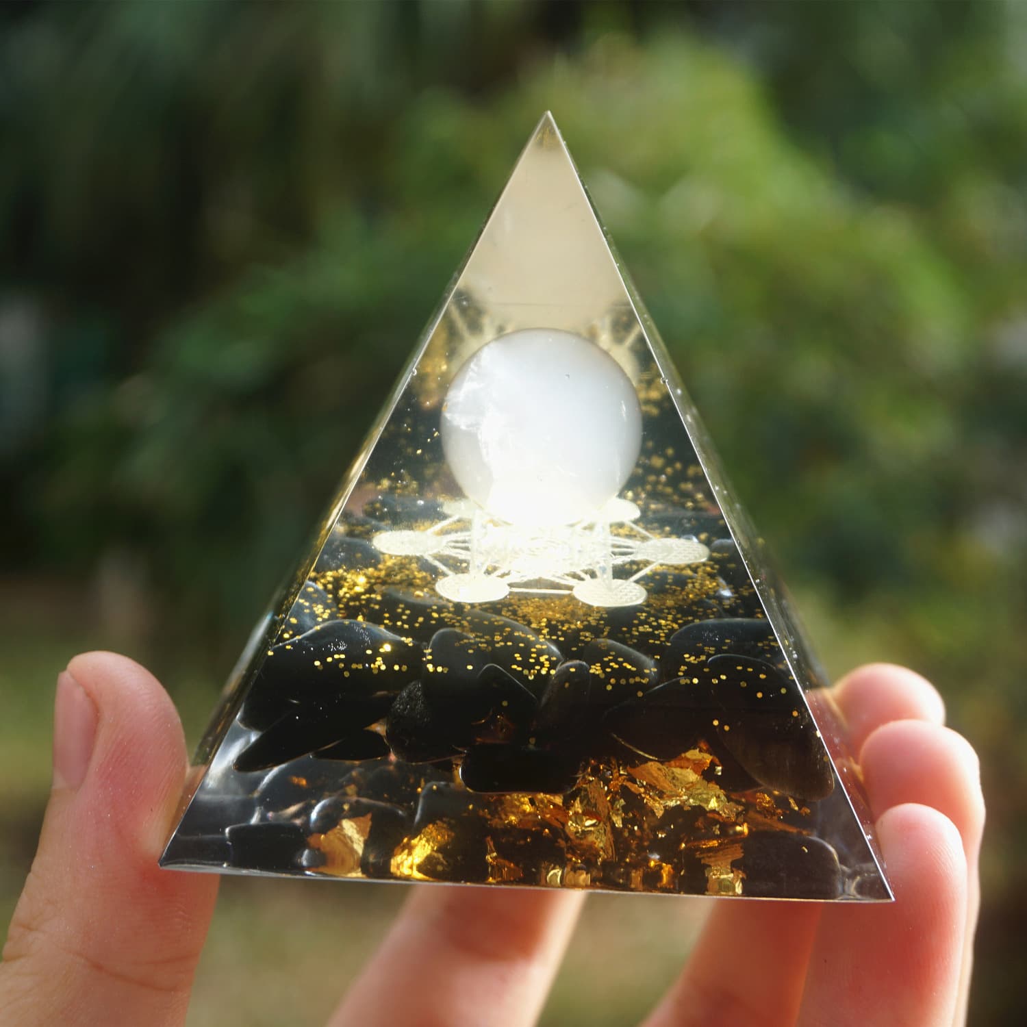 Pyramide Cristal Œil-de-Tigre — Maison, photo 3