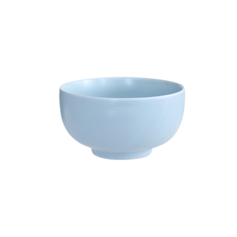 Bol à Riz en Céramique Mate (bleu clair, 4,5 pouces)