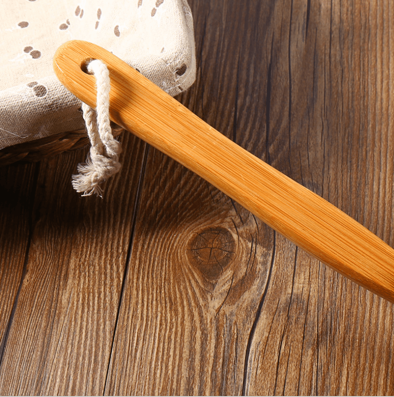 Brosse de Bain en Bambou à Tête Amovible (poils naturels, 42 cm) — Bien-être, photo 4
