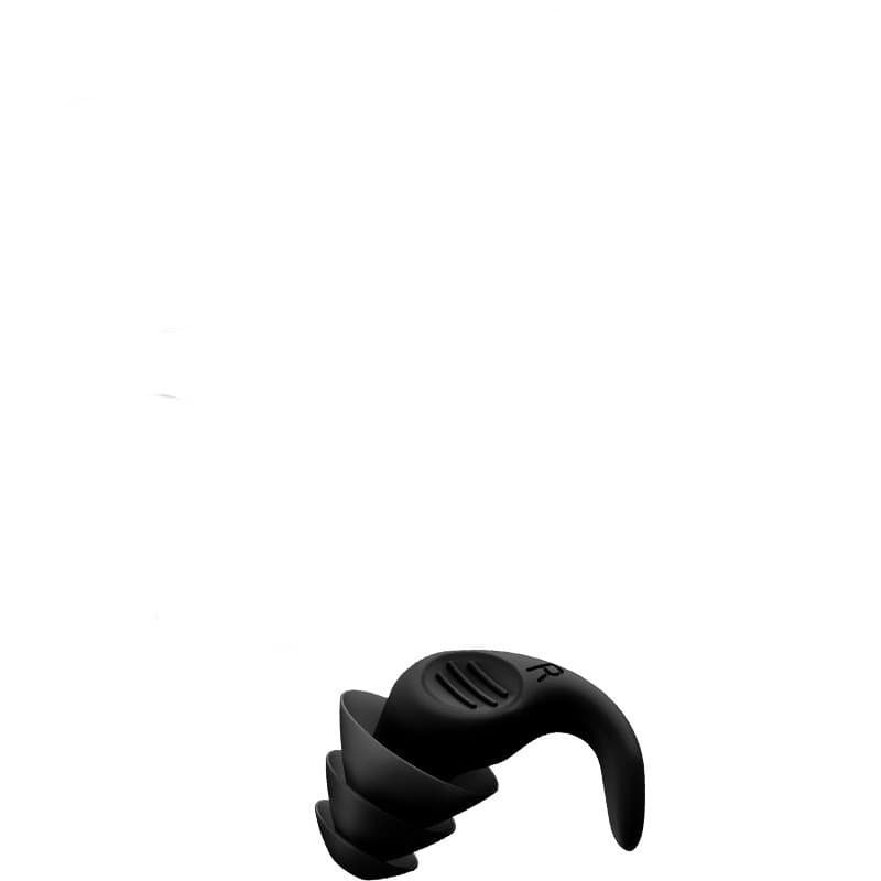 Bouchons d'Oreilles en Silicone à Trois Couches (noir, étui inclus)