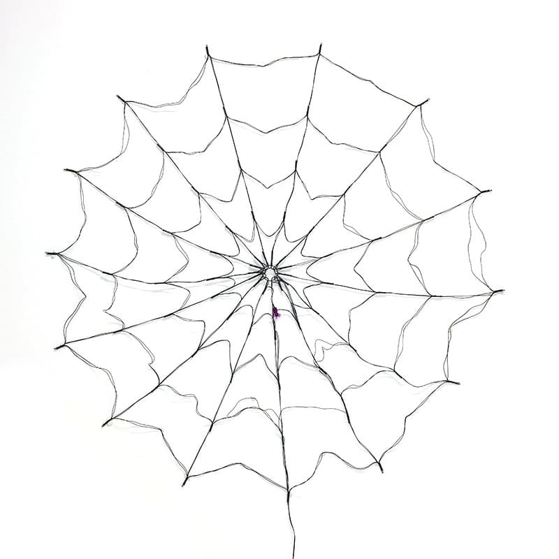 Toile d'Araignée Lumineuse LED (Halloween, 1,5 m, lumière violette) — Maison, photo 2