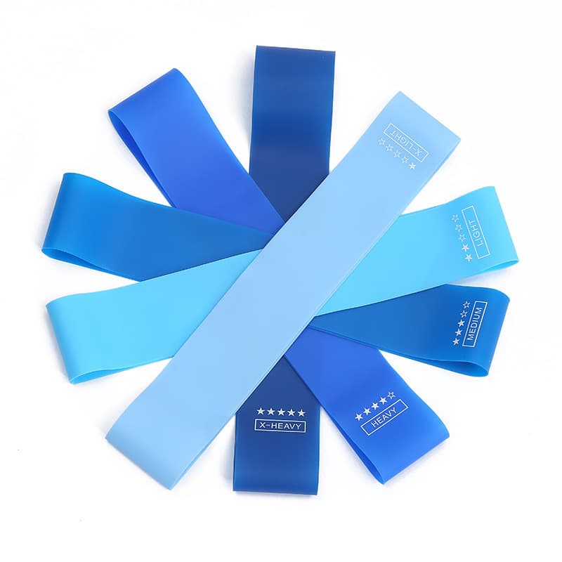 Lot de 5 bandes de résistance bleues — Bien-être, photo 3