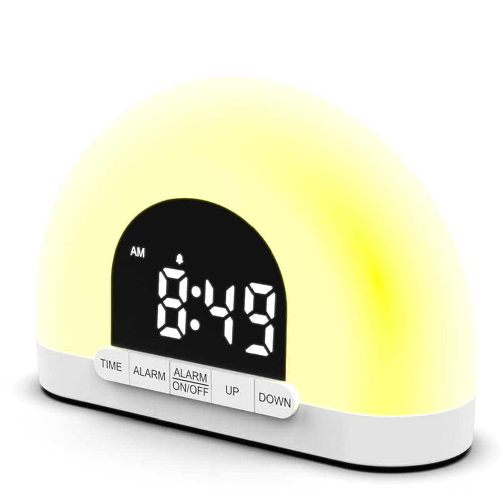 Lampe Réveil à Simulation de Lever de Soleil (affichage blanc)