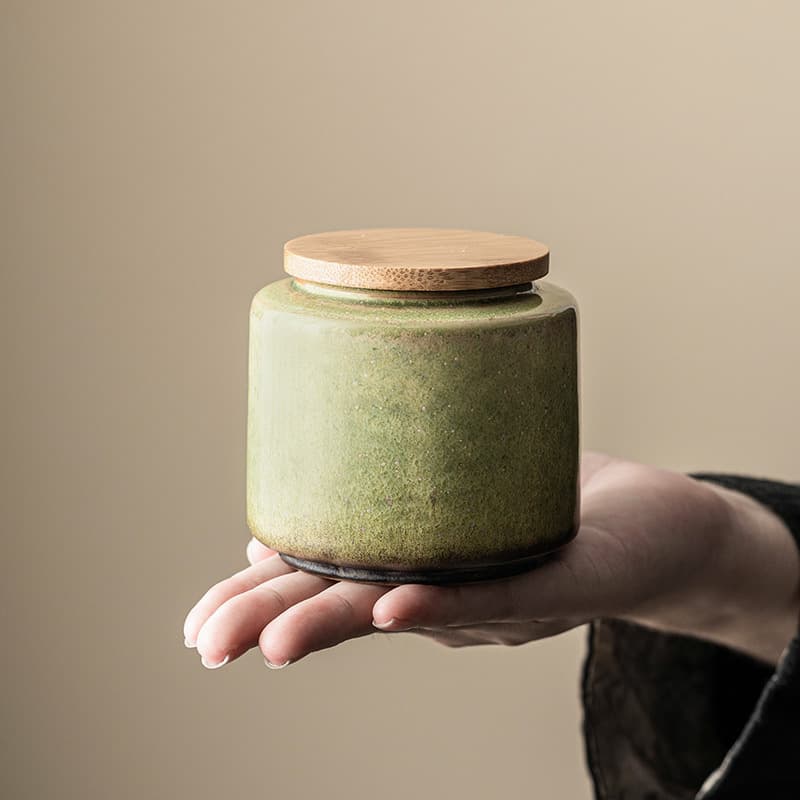 Pot à Thé en Céramique Vert Émeraude (240 ml) — Maison, photo 2
