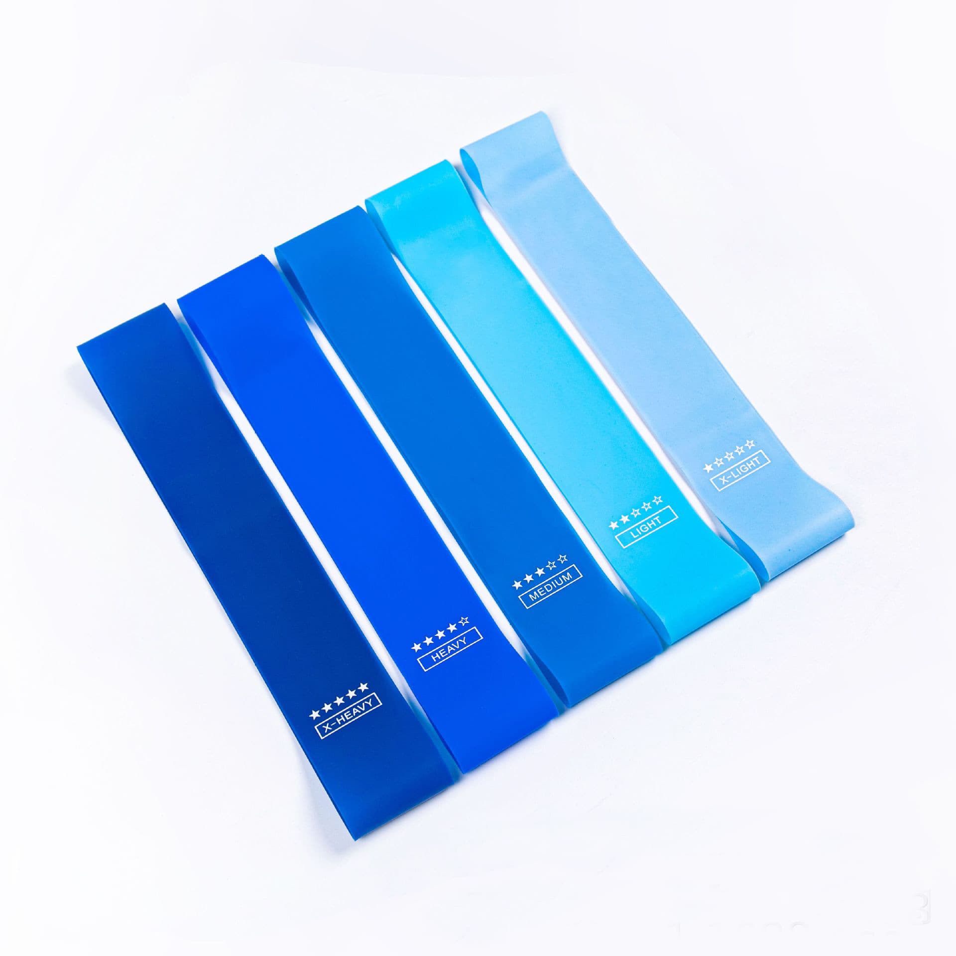 Lot de 5 bandes de résistance bleues
