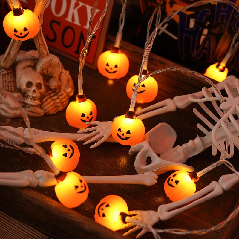 Guirlande Lumineuse Citrouilles Halloween (20 LED) — Maison, photo 2