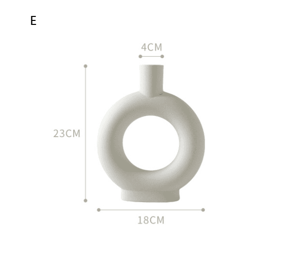 Vase Nordique Céramique (forme anneau)