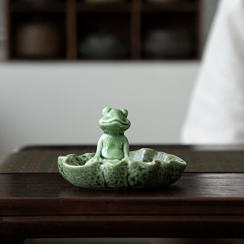 Porte-encens grenouille de méditation — Maison (photo 1 sur 1)