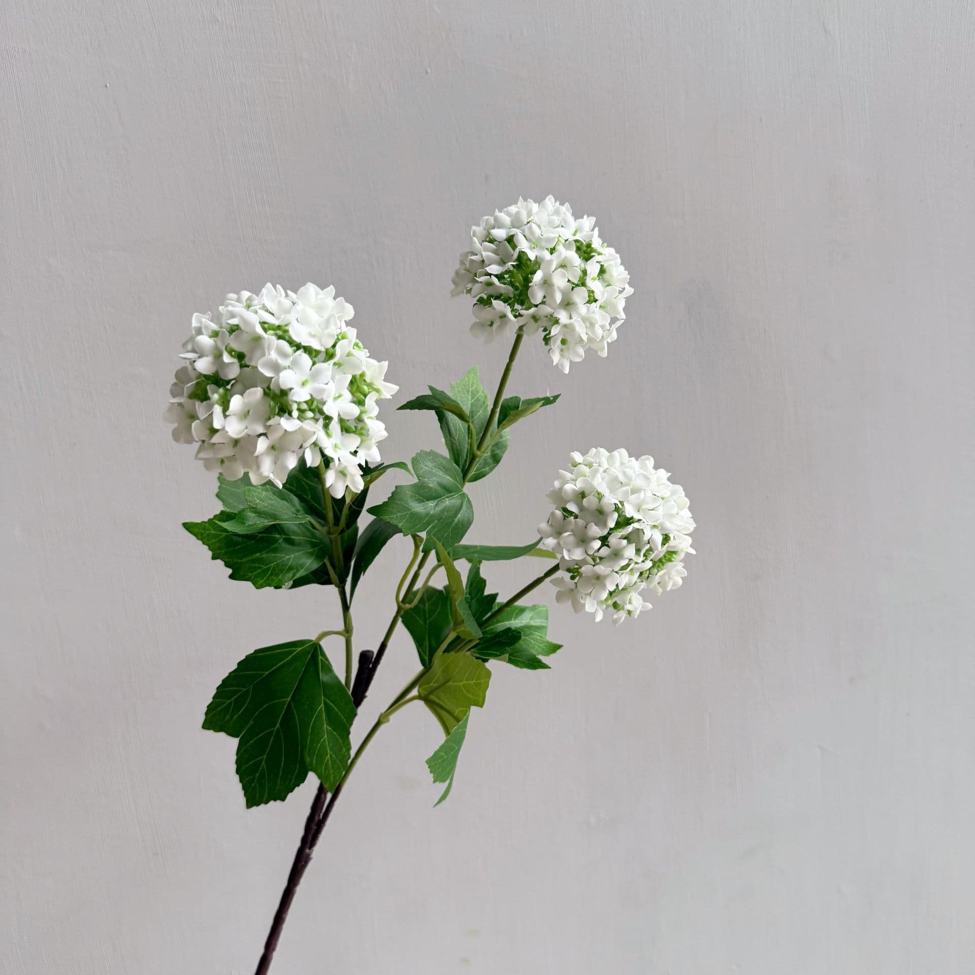 Branche Décorative Hortensia « Boule de Neige » (blanc)