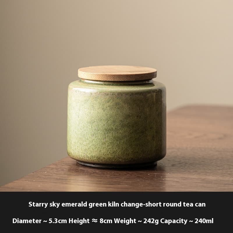 Pot à Thé en Céramique Vert Émeraude (240 ml)